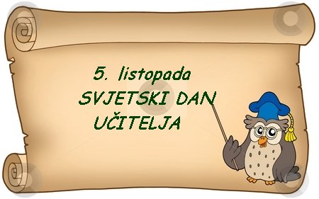 Sova svjetski dan ucitelja
