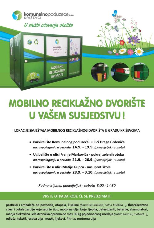 mobilno reciklazno dvoriste plakat